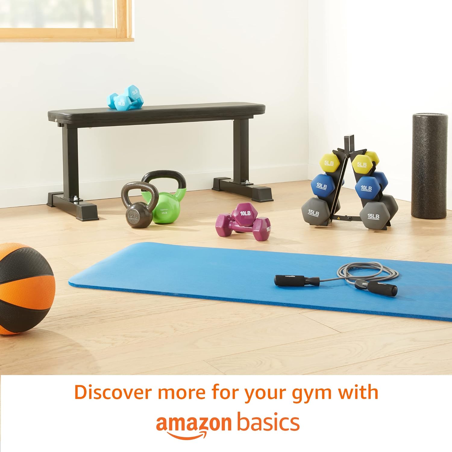 Amazon Basics Vinyl Coated Dumbbell Hand Weights - Image 7