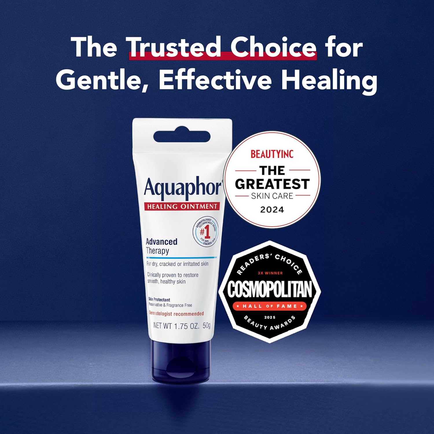 Aquaphor Healing Ointment, Advanced Therapy Healing Ointment for Dry Skin, Skin Protectant for Dry Cracked Skin - 1.75 oz. Tube (Pack of 6) - Image 3