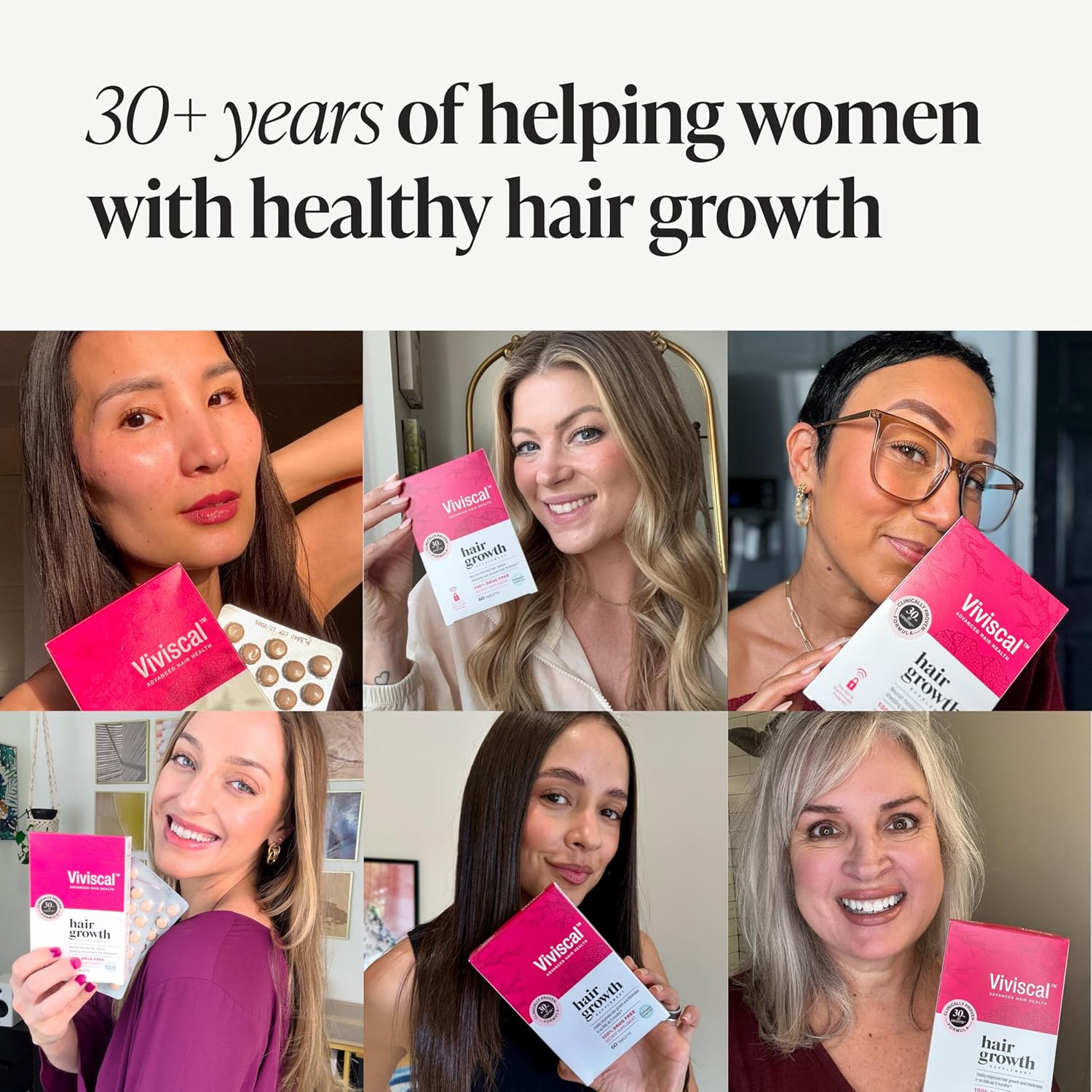 Viviscal Hair Growth Supplements For Women For Thicker, Fuller Hair, Nourishes Thinning & Loss, With Proprietary Collagen Complex, 60 Tablets, 1 Month Supply - Image 10