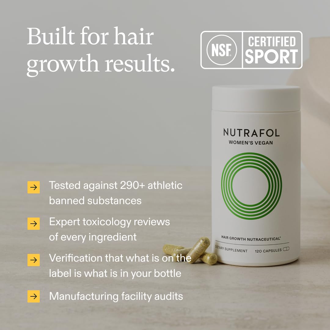 Nutrafol Women's Hair Growth Supplements, For Women 18-44 Years Old, Clinically Tested for Visibly Thicker, Stronger Hair, 100% Vegan Ingredients, Dermatologist Recommended - 3 Month Supply - Image 10