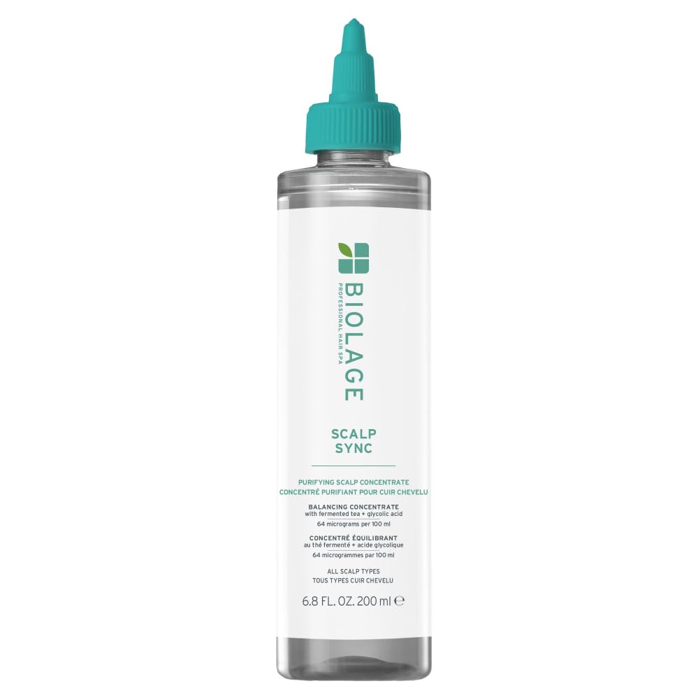 Biolage Scalp Sync Purifying Concentrate - For All Scalp Types, Exfoliating & Clarifying Treatment, Removes Buildup, Refreshing & Reinvigorating, Fermented Tea Blend & Glycolic Acid