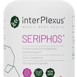 Seriphos - Phosphorylated Serine Adaptogen - Cortisol Supplement - Helps Cognitive Function, Gluten Free, Dairy Free, Soy Free - 100 Capsules
