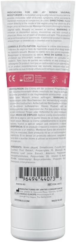 JO Renew Vaginal Moisturizer 4oz Tube - Image 2