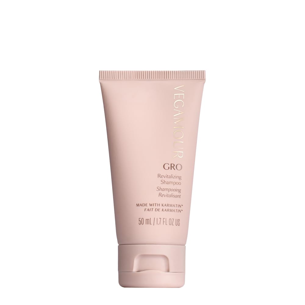 VEGAMOUR GRO Revitalizing Shampoo, Support Thicker, Fuller Looking Hair, Shampoo Formulated Without Sulfates for Thinning Hair with Vegan Keratin, Natural Citrus Scent