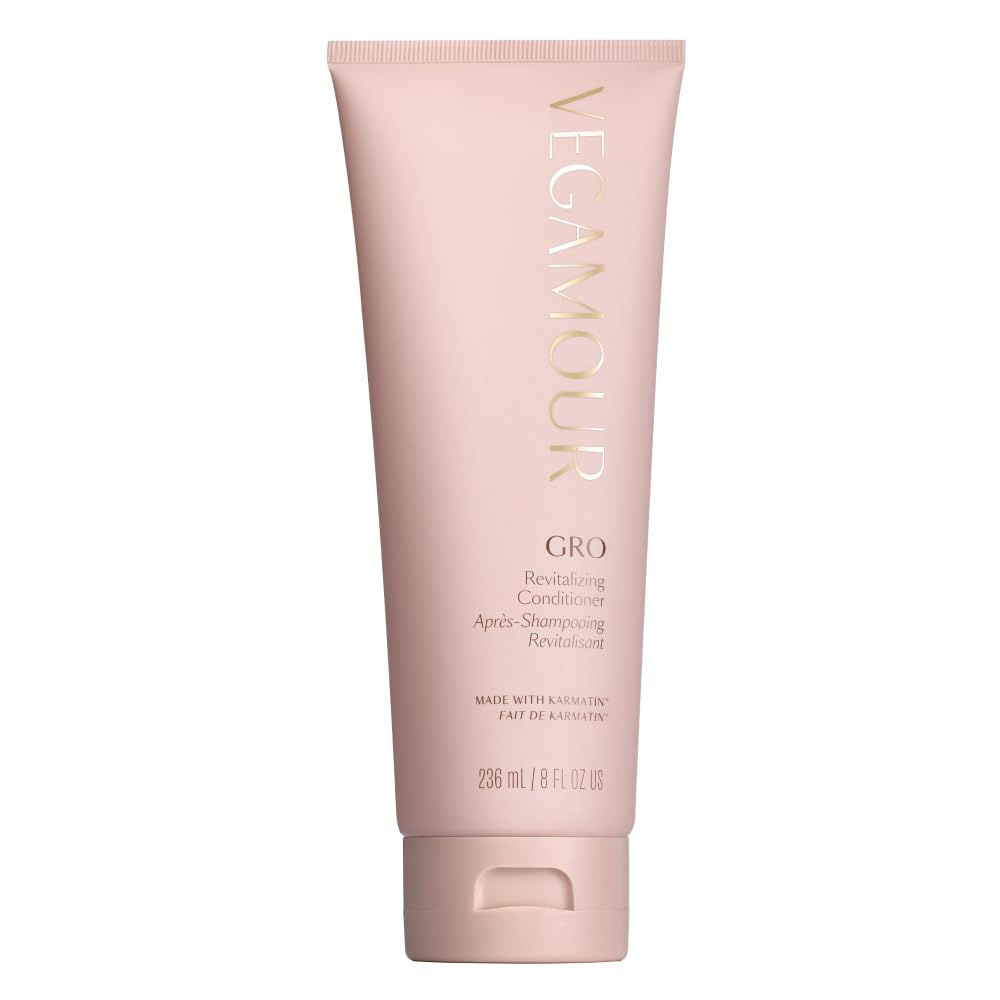 VEGAMOUR GRO Revitalizing Conditioner | Smooths, Strengthens and Adds Shine to Thinning Hair | Clean, Vegan, Cruelty-Free, Clinically Proven and Color Safe (8 Fl Oz)