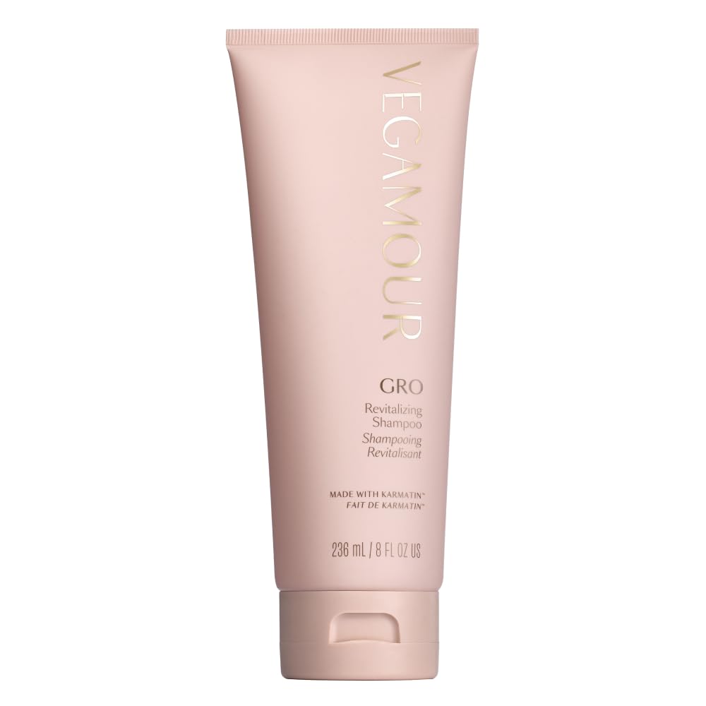 VEGAMOUR GRO Revitalizing Shampoo, Support Thicker, Fuller Looking Hair, Shampoo Formulated Without Sulfates for Thinning Hair with Vegan Keratin, Natural Citrus Scent