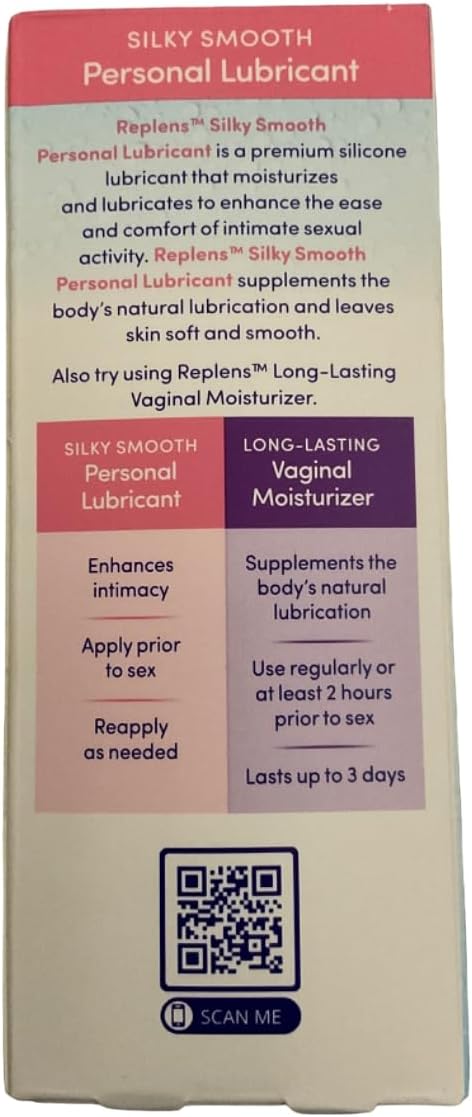Replens Silky Smooth Personal Lubricant 2.7 fl oz (76.54 g) Pack of 3 - Image 3