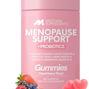 Menopause Supplements for Women (Gummies) Hormone Balance, Hot Flash Relief, Night Sweats, Weight Management, Perimenopause & Menopausal Support, Estrogen Balance, Chasteberry Supplement for Women