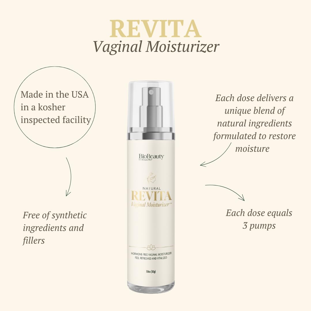 Revita Vaginal Moisturizer Cream, Hormone-Free Vaginal Moisturizer with Shea Butter, Hyaluronic Acid, Cocoa Butter, Vitamin E, Natural Oils & Beeswax - Gentle Hydration for Comfort & Balance, 1.8oz - Image 2