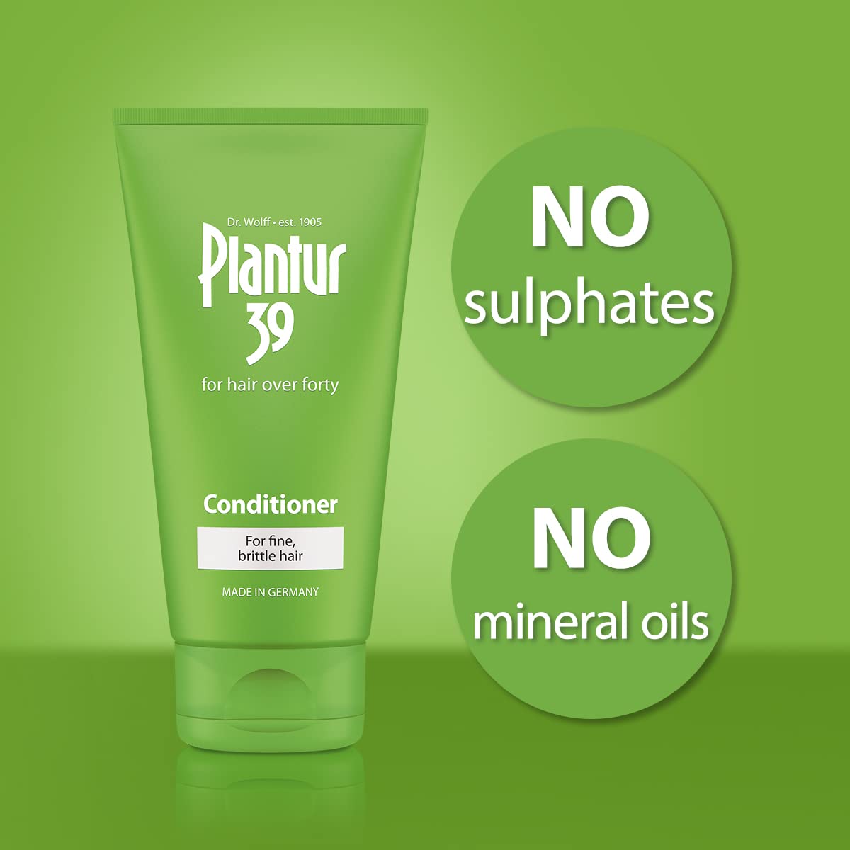 Plantur 39 Phyto Caffeine Women's Nourishing Conditioner 5.07 Fl Oz, for Fine, Thinning Natural Hair Growth, Sulfate Free, Wheat Protein, White Tea Extract - Image 4