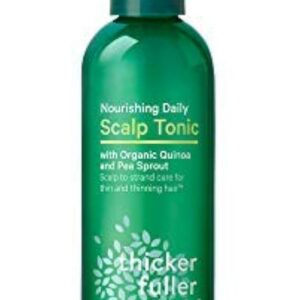 Thicker Fuller Hair Nourishing Daily Scalp Tonic, Green, 4 Fl Oz (Tónico)