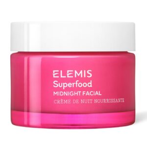 ELEMIS Superfood Midnight Facial, Moisturizer Face Cream, Hydrating Face Moisturizer for Dry Skin, Overnight Facial Cream with Camu Camu