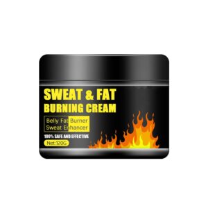 Sweat & Fat Burning Cream，Belly Fat Burner Sweat Enhancer，Slimming Massage Cream，Burns cellulite on thighs, legs, abdomen and buttocks，Suitable for both men and women，4.23 OZ