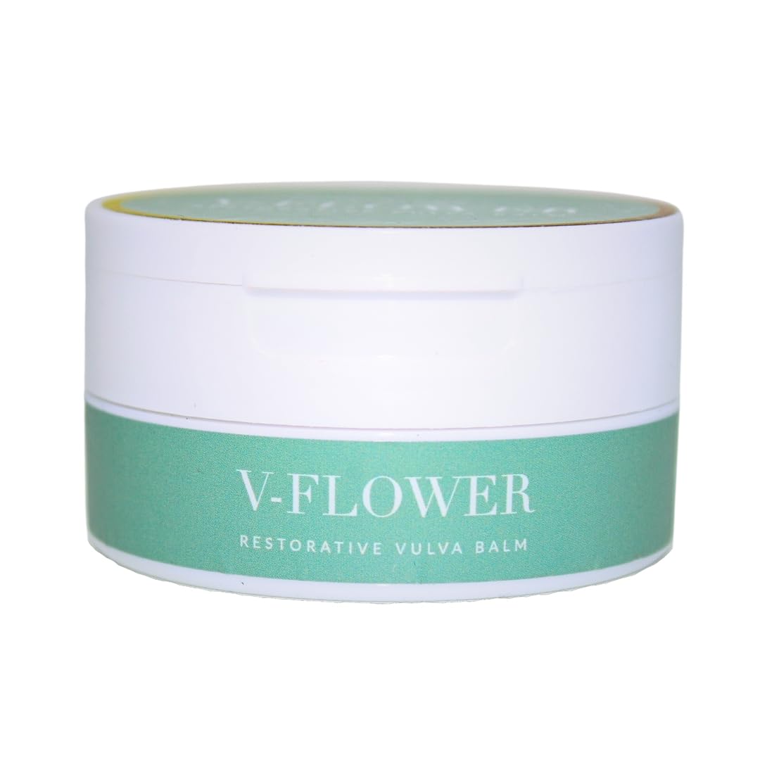 V-Flower Vulvar Balm Vulva Care Creme | Female Dryness Rescue | All Natural Vulva Balm Cream | Relieves Vaginal Dryness, Itching, Redness, Burning, Odor, Chafing and Irritation -1.7oz