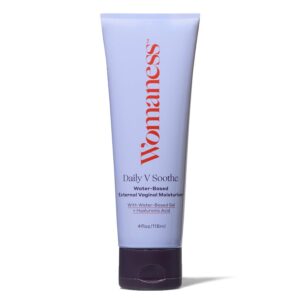 Womaness Daily V Soothe - Vaginal Moisturizer for Vaginal Dryness & Moisture - External Hyaluronic Acid Gel for Vaginal Wetness - Silicone-Free, Estrogen & Hormone-Free Vaginal Health Support - 4oz