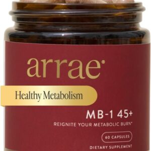 Arrae MB-1 45+, Natural Dietary Supplement, Control Appetite, Increase Energy, Support Healthy Metabolism, 60 Capsules