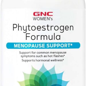 GNC Women's Phytoestrogen Formula, Supports Hormone and Mood Balance Plus Increased Energy, Targeted Relief for Menopause Symptoms, Daily Supplement, 120 Softgels