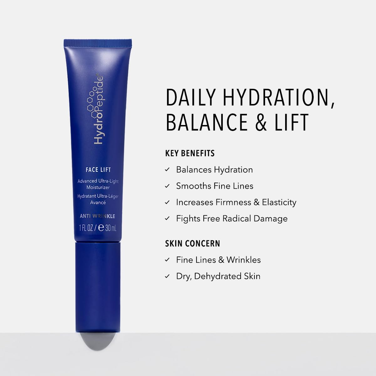 HydroPeptide Face Lift, Advanced Ultra-Light Moisturizer, Balances Hydration and Age-Preventing, 1 Ounce - Image 2