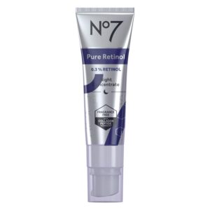 No7 Advanced Retinol 0.3% Night Concentrate - Slow Release Retinol Serum + Peptide Matrixyl 3000+ Boosted Overnight Anti-Aging Serum for Smoother, Softer Skin (1oz)
