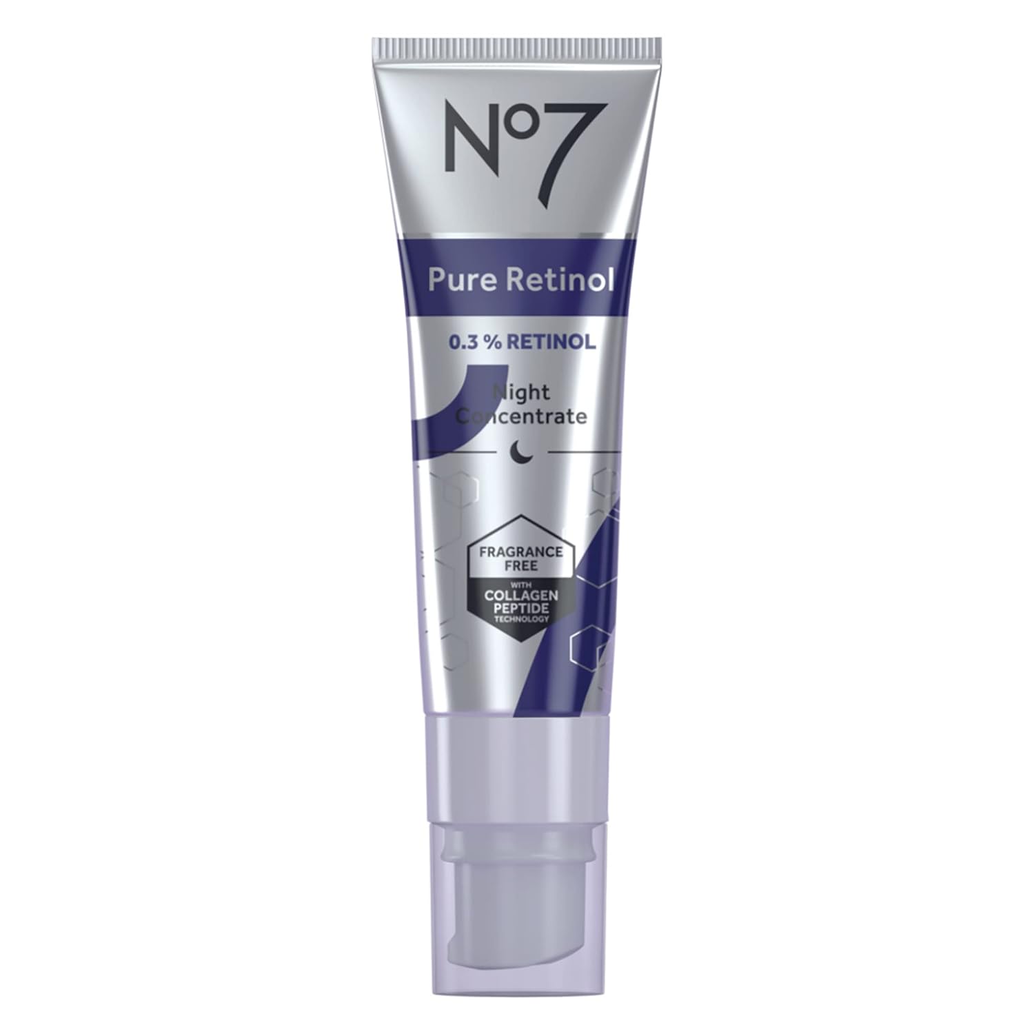 No7 Advanced Retinol 0.3% Night Concentrate - Slow Release Retinol Serum + Peptide Matrixyl 3000+ Boosted Overnight Anti-Aging Serum for Smoother, Softer Skin (1oz)