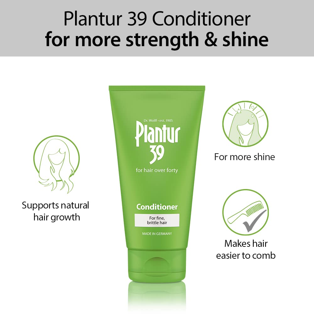 Plantur 39 Phyto Caffeine Women's Nourishing Conditioner 5.07 Fl Oz, for Fine, Thinning Natural Hair Growth, Sulfate Free, Wheat Protein, White Tea Extract - Image 2