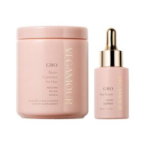 VEGAMOUR GRO More Kit with Serum + Gummies for Healthy Volumized Looking Hair