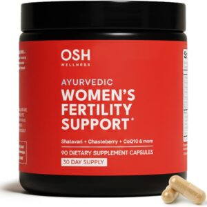 Freshly Moms Ayurvedic Fertility Supplements for Women | Ovulation, Hormonal Balance & Cycle Support | Maca Root, Vitex, & Vitamins | Vegan | 90 Capsules - OSH Wellness