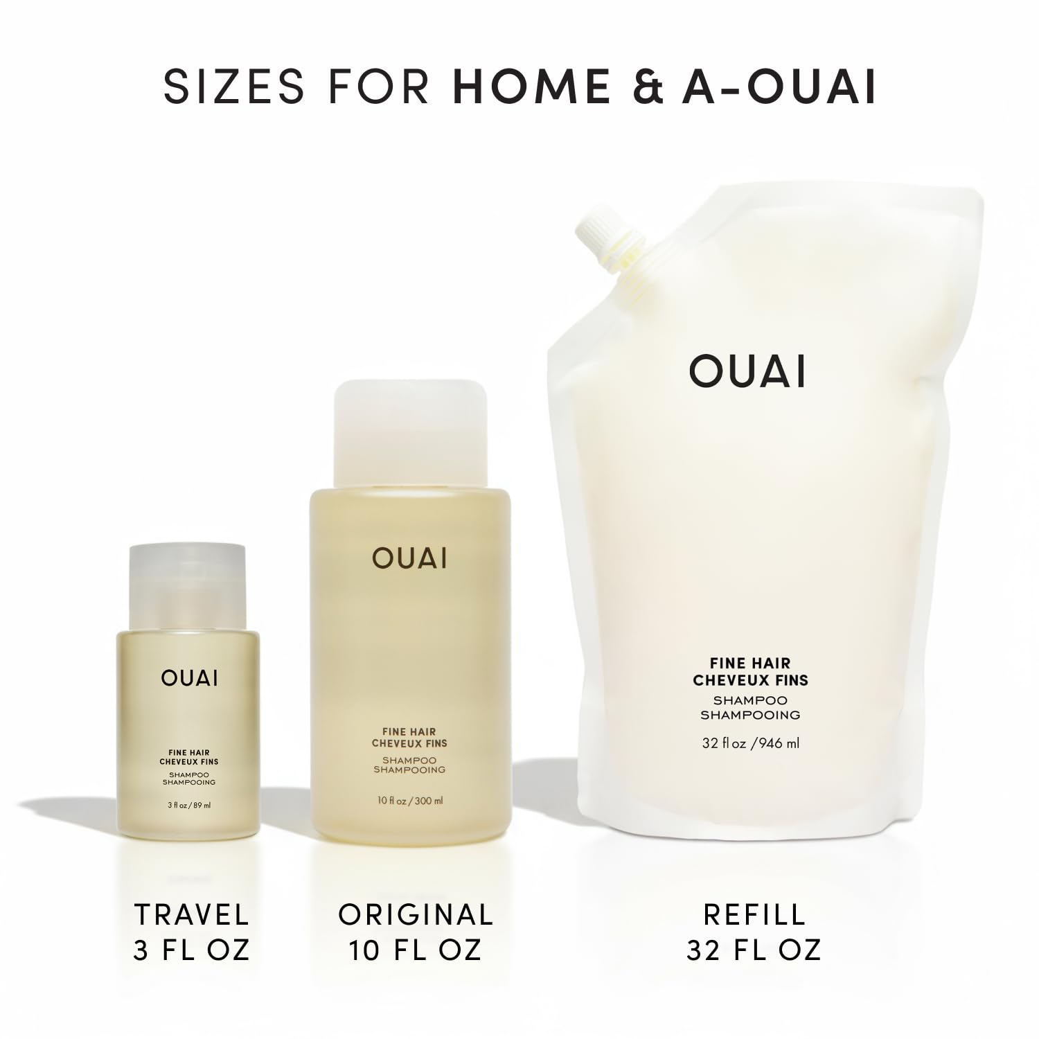 OUAI Fine Hair Shampoo - Biotin Thickening Shampoo for Flat, Thin Hair - Volumizing & Strengthening Keratin & Chia Seed Oil for Women & Men - Lightweight, Color-Safe, Sulfate Free, 10 Oz - Image 9
