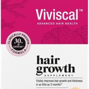 Viviscal Hair Growth Supplements for Women, Thicker Fuller Hair Support for Thinning Hair and Hair Loss, with Biotin and Marine Collagen, Drug-Free, 180 Tablets, 90-Day Supply