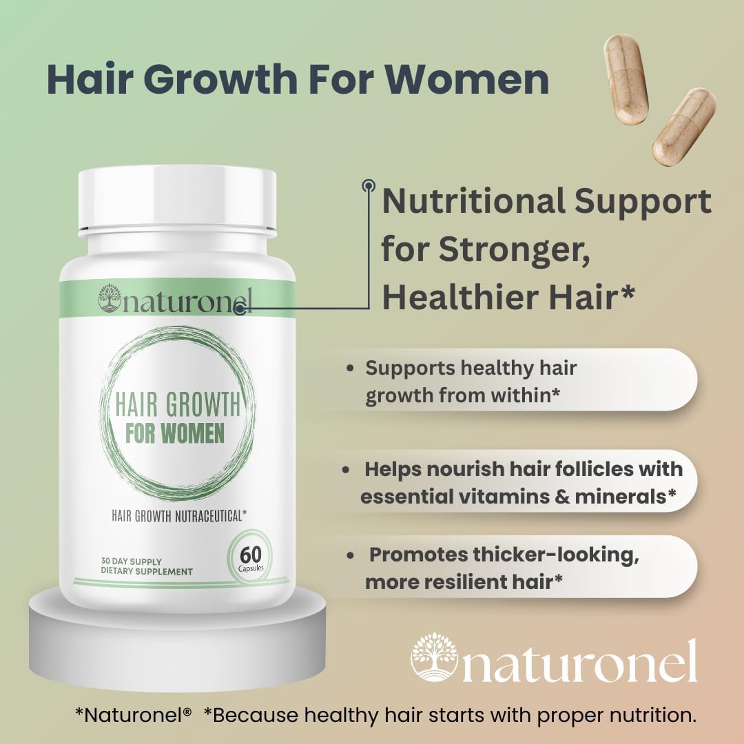 Women's Balance Hair Growth Supplements, Ages 45 and Up - Supports Healthy Hair, Skin & Nails - Customer Proven for Visibly Thicker Hair and Scalp Coverage, Natural Thicker Hair Growth Supplement (1) - Image 4