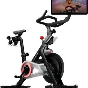 Peloton Exercise Cross Training Bikes, Indoor Stationary Spin Bikes for Home Workouts, Space-Friendly Exercise Equipment for Cardio and strength Workout & Indoor Cycling