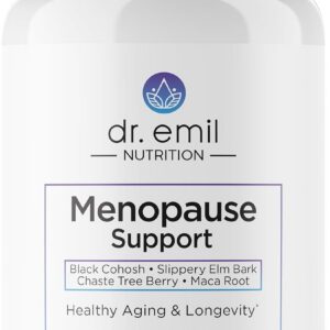 DR. EMIL NUTRITION Menopause Support Supplement - Multi-Symptom Menopause Relief for Hot Flashes & Night Sweats - Hormone-Free Herbal Blend - 30 Day Supply