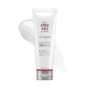 EltaMD UV Sport Sunscreen Lotion SPF 50 - Face and Body Sunscreen SPF 50, Water & Sweat Resistant, Zinc Oxide Formula for Active Lifestyles