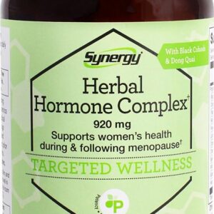 Herbal Hormone Complex to Support Women’s Health During and Following Menopause* With Black Cohosh, Dong Quai Passion Flower, Red Raspberry, Fenugreek, Licorice, Chamomile, Cramp Bark, Saw Palmetto, W