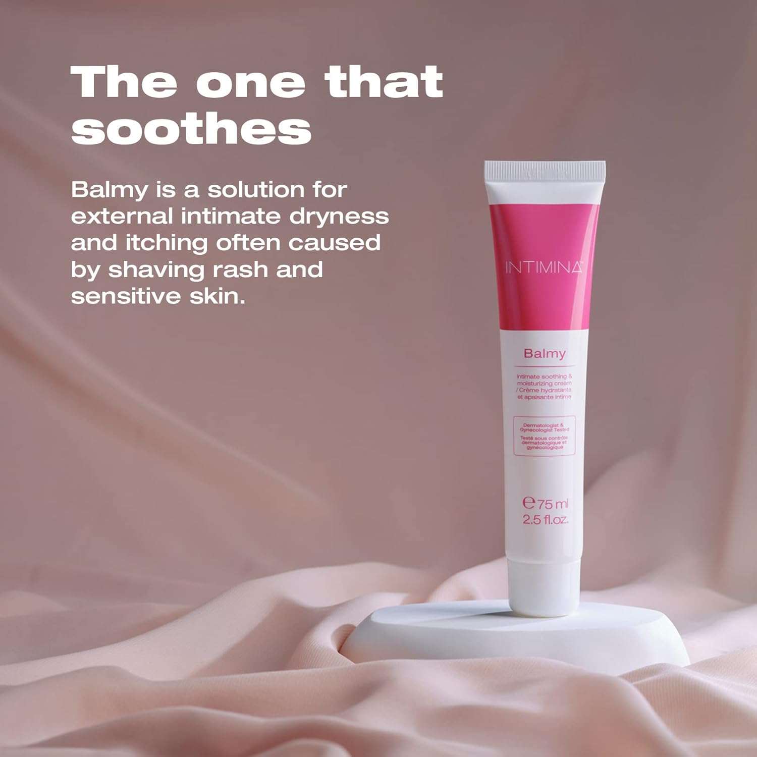 INTIMINA Balmy - Vaginal Moisturizer and Lubricant, Intimate Soothing and Moisturizing Cream, Moisturizer for Dry Skin, Body Cream Vulva Moisturizer - Image 2