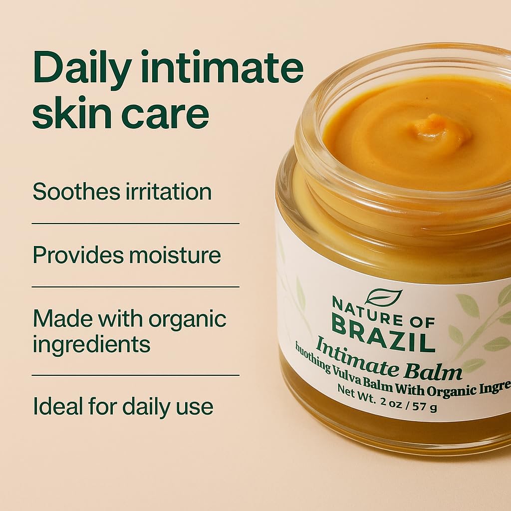 Vulva Balm - Intimate Skin Moisturizer for Dryness, Itching & Menopause Relief - Hormone Free, 100% Natural & Organic Ingredients - 2 oz - Image 4