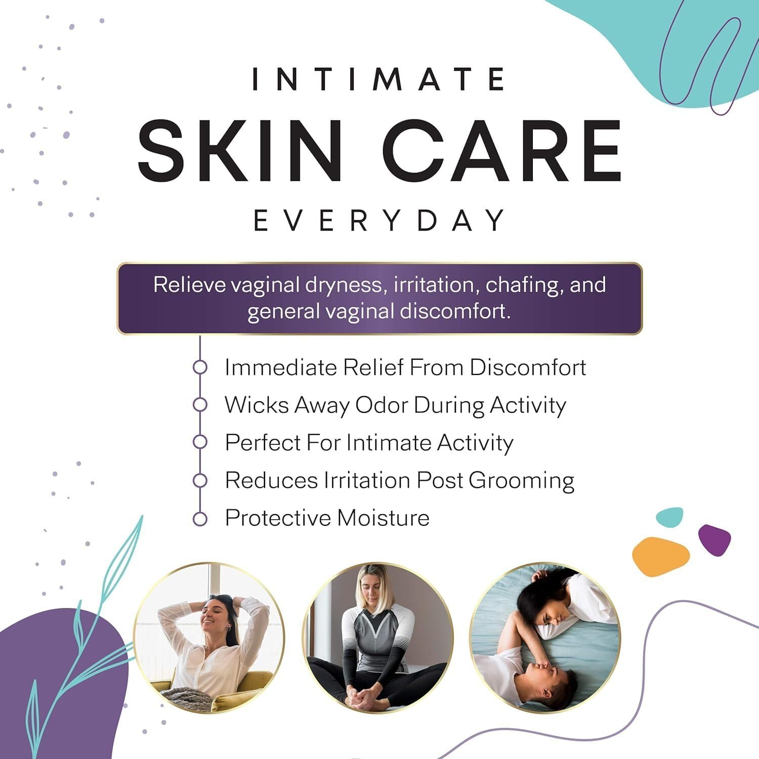 Intimate Vaginal Moisturizer for Women Clinically Tested for Dryness, Itching, Burning & Vagina Odor - All Natural Vaginal Moisture Cream for Feminine Care & Intimate Skin Care 4oz - Image 2
