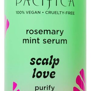 Pacifica Scalp Love Rosemary Mint Serum - Dry, Flaky, and Itchy Scalp Serum, Hydrating, Moisturizing, and Calming Treatment Formulated with Witch Hazel, Vegan and Cruelty-Free - 2 Fl Oz