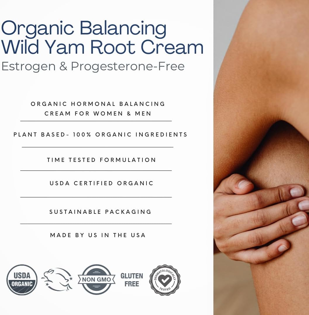 Indian Meadow Herbals Wild Yam Root Cream (2oz) - USDA Certified Organic Balancing Cream for PMS & Menopause Relief - Estrogen & Progesterone-Free. Woman-owned & Operated Since 1994. - Image 7