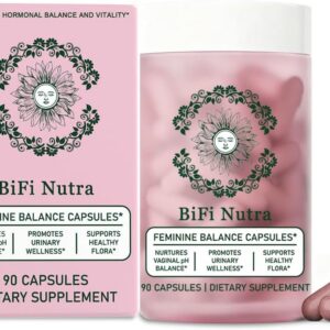 Feminine Balance & Hormone Support Capsules – Vaginal & Urinary Wellness, Healthy Flora, Hormone Health, Energy Vitality – LactoSpore, Cranberry, Pineapple & Primal Organ Blend, 90 Count