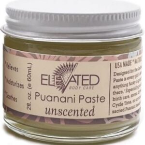 ELEVATED Puanani Paste - Vulva Balm | Postpartum - Perineal Balm | Moisturizing Vulva Cream for Itching | Yoni Balm Feminine Care | All Natural - Vegan | Post Partum Self Care (Unscented)