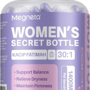Advanced Feminine Wellness Supplement – Herbal Blend with Kacip Fatimah, Fenugreek, Slippery Elm Bark, Manjakani – 60 Capsules