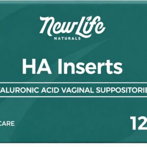 NewLife Naturals Hyaluronic Acid Suppositories for Women – Vaginal Moisturizer & Dryness Support – 5 mg Hormone-Free Formula – 12 Vaginal Suppositories, 30-Day Supply, Made in USA