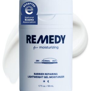 Remedy for Light Moisture | Barrier Repairing Hydrating Lightweight Gel Moisturizer Water Cream for Normal to Oily Skin | By Dermatologist Dr. Shah, 1.7 fl. Oz