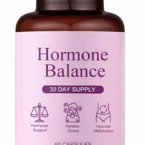 Hormone Balance for Women | Dietary Supplement, Supports Healthy Cortisol Levels & Stress Relief | Mood, Sleep, Energy | Ashwagandha, Ginseng, Maca | 60 Capsules