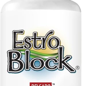 EstroBlock Estrogen Balance Supplement - Maintain Clear Skin, Body Defenses for Women & Men - Delgado Protocol - Original Formula w/No Crystalline DIM Against Dysfunction - 60 Capsules