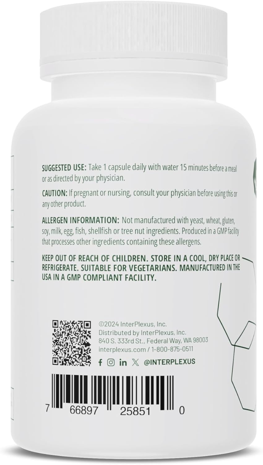 Seriphos - Phosphorylated Serine Adaptogen - Cortisol Supplement - Helps Cognitive Function, Gluten Free, Dairy Free, Soy Free - 100 Capsules - Image 4
