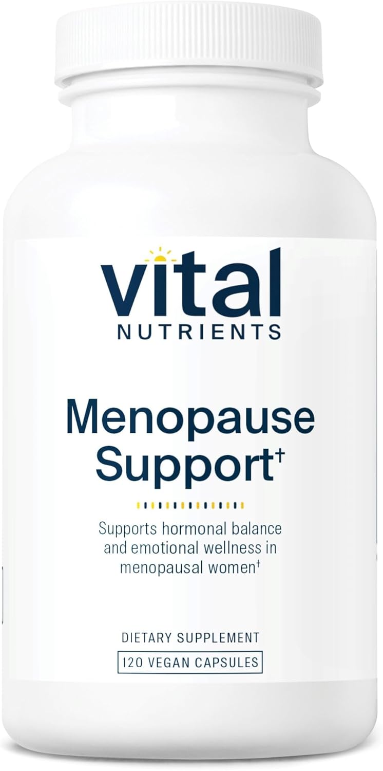 Vital Nutrients Menopause Support - Vegan Supplement for Women - Herbal Complex with Black Cohosh and Vitex Tree Berry for Hormone Balance Support* - Gluten, Dairy, Soy Free - 120 Capsules