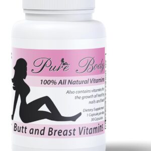 #1 Butt Enhancer and Breast Enhancer Vitamins – Butt Growth & Breast Enhancement Pills for Slim Waist, Bigger Butt & Bigger Breast – PureBody Vitamins All-in-1 BBL Pills for Fast Booty & Breast Growth