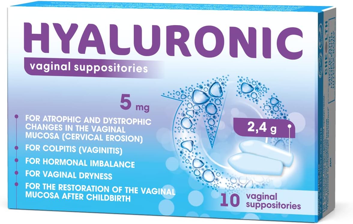 Vaginal Moisturizer for Women with Hyaluronic Acid - Hormone-Free - Intimate Moisturizer for Vaginal Dryness During Menopause - Ideal for Skin Revitalization, pH Balance & Post-Childbirth Recovery